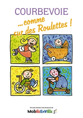Couverture du guide 'Courbevoie comme sur des Roulettes'